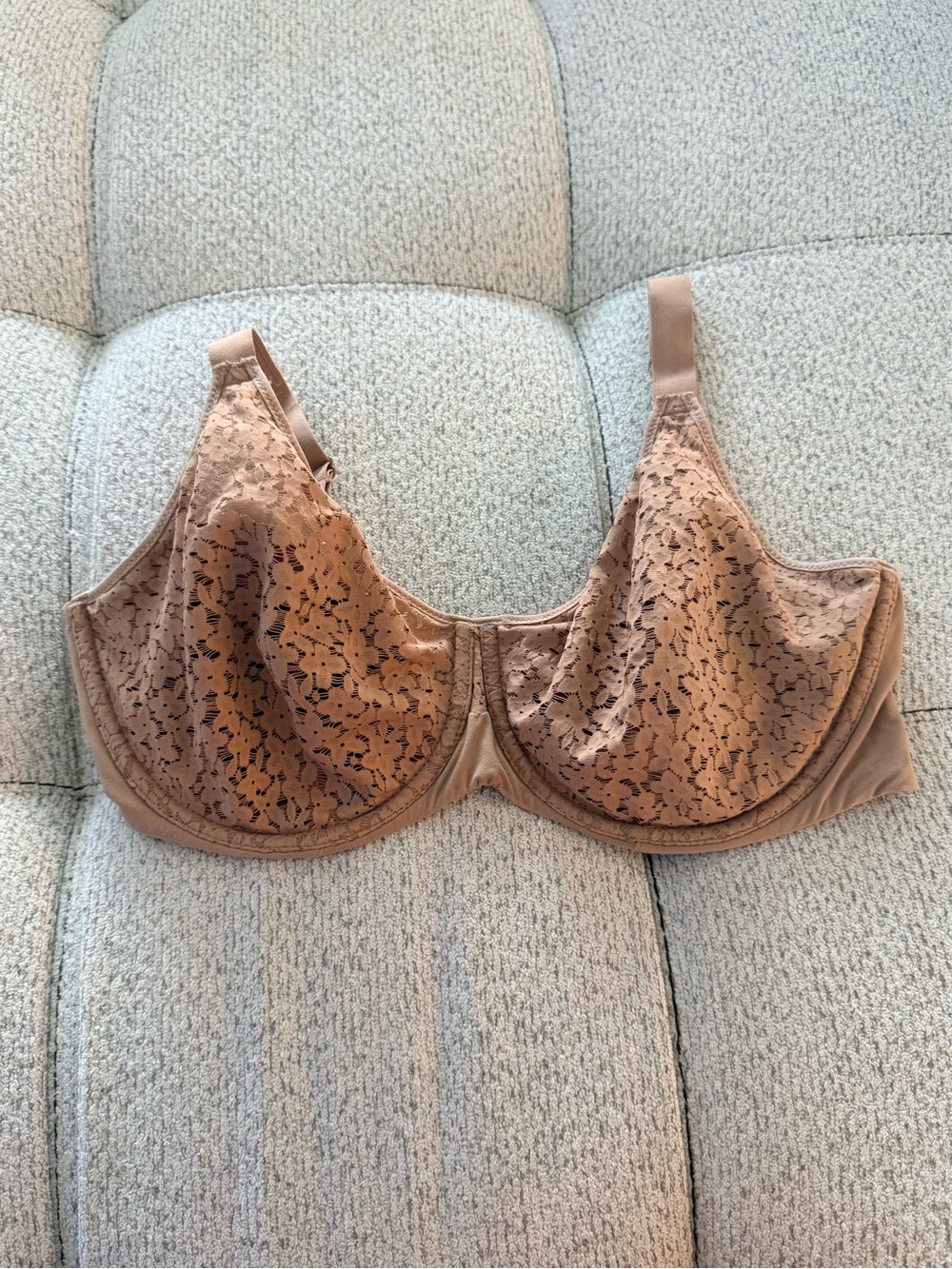Chantelle Lace Underwire Bra in Tan